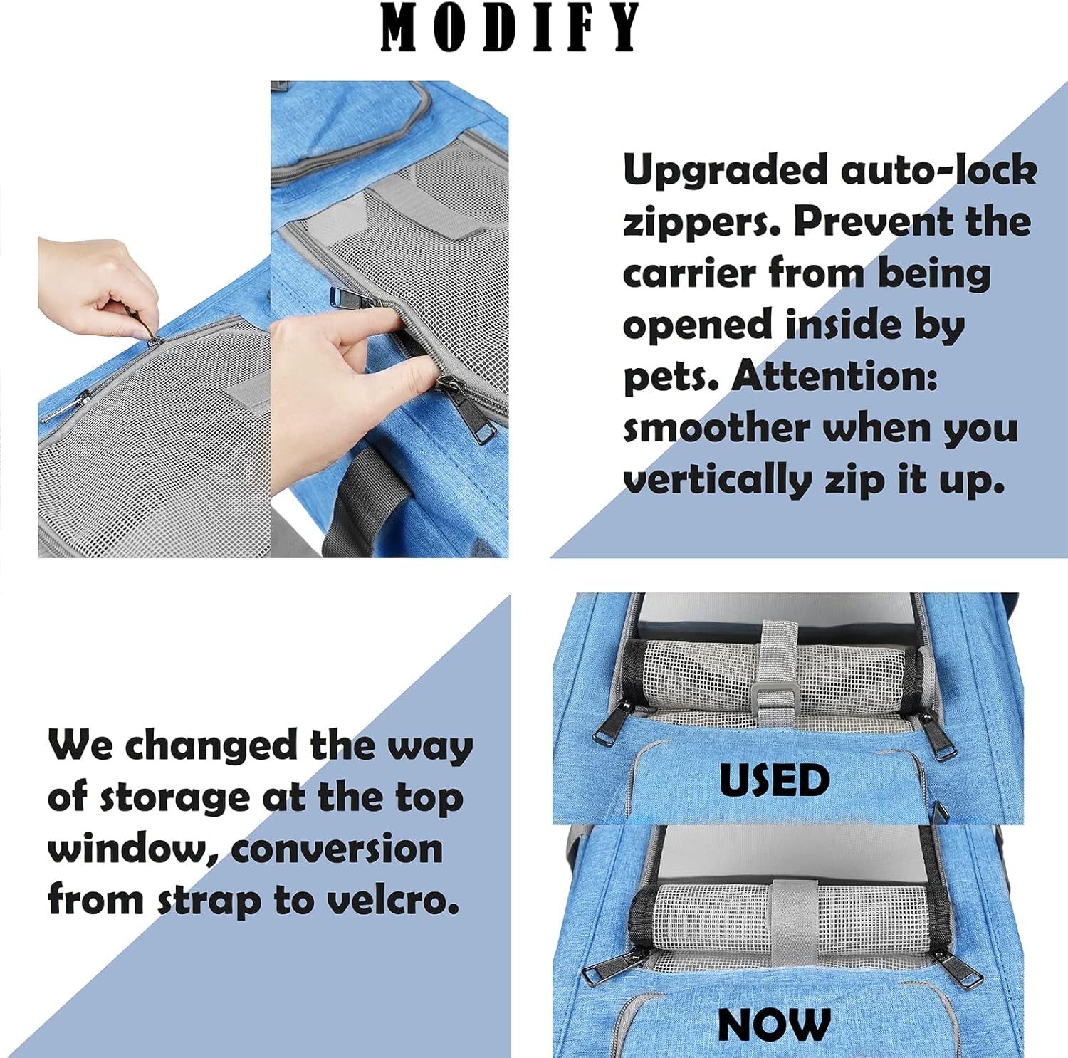 Pet Carrier for Large and Medium Cats, Soft-Sided Pet Carrier for Big Medium Cats and Puppy, Dog Carriers Cat Carriers,Pet Privacy Protection Travel Carrier